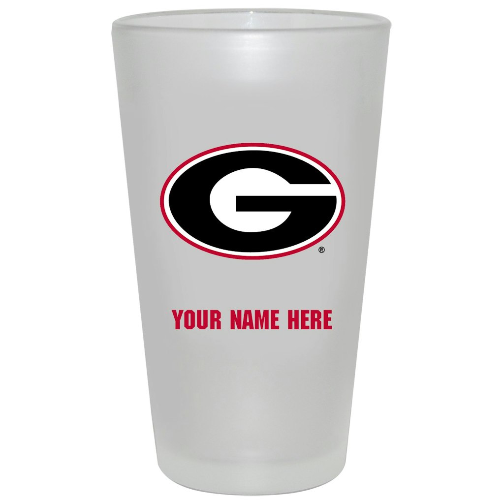 Georgia Bulldogs 16-oz. Personalized Pint Glass: $39.99 Georgia Bulldogs 16-oz. Personalized Pint Glass: $39.99