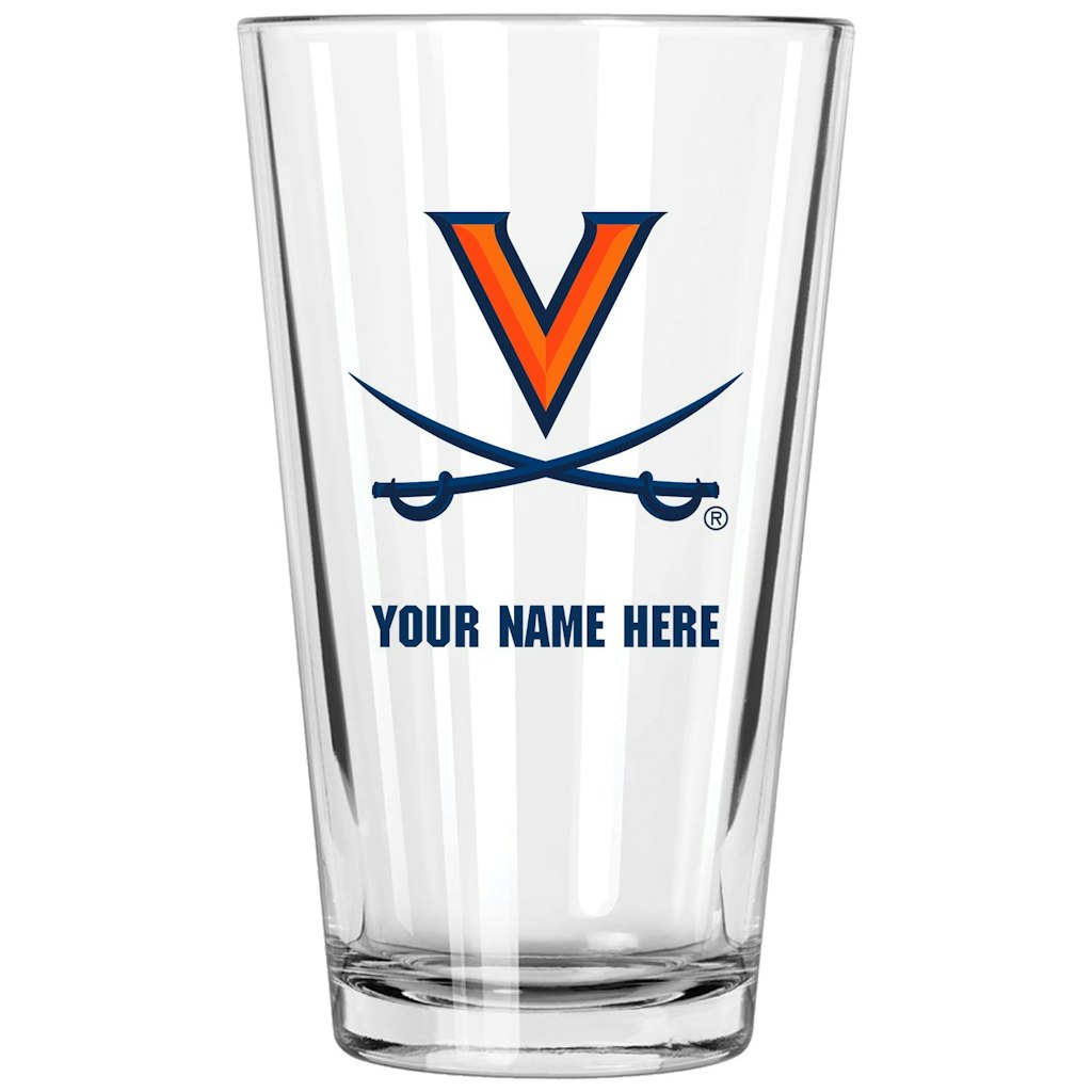 Virginia Cavaliers 16oz. Personalized Pint Glass: $34.99 Virginia Cavaliers 16oz. Personalized Pint Glass: $34.99