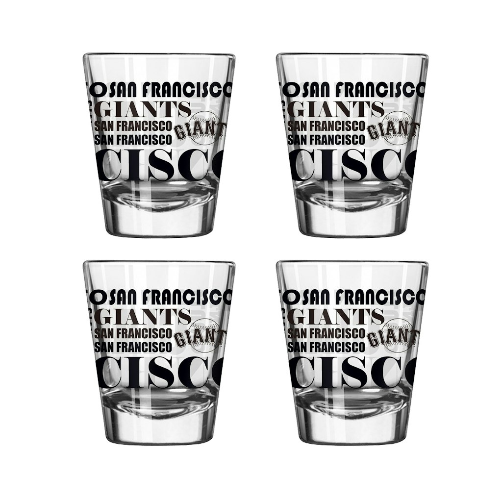 San Francisco Giants 2oz. Shot Glass 4-Pack: $29.99 San Francisco Giants 2oz. Shot Glass 4-Pack: $29.99
