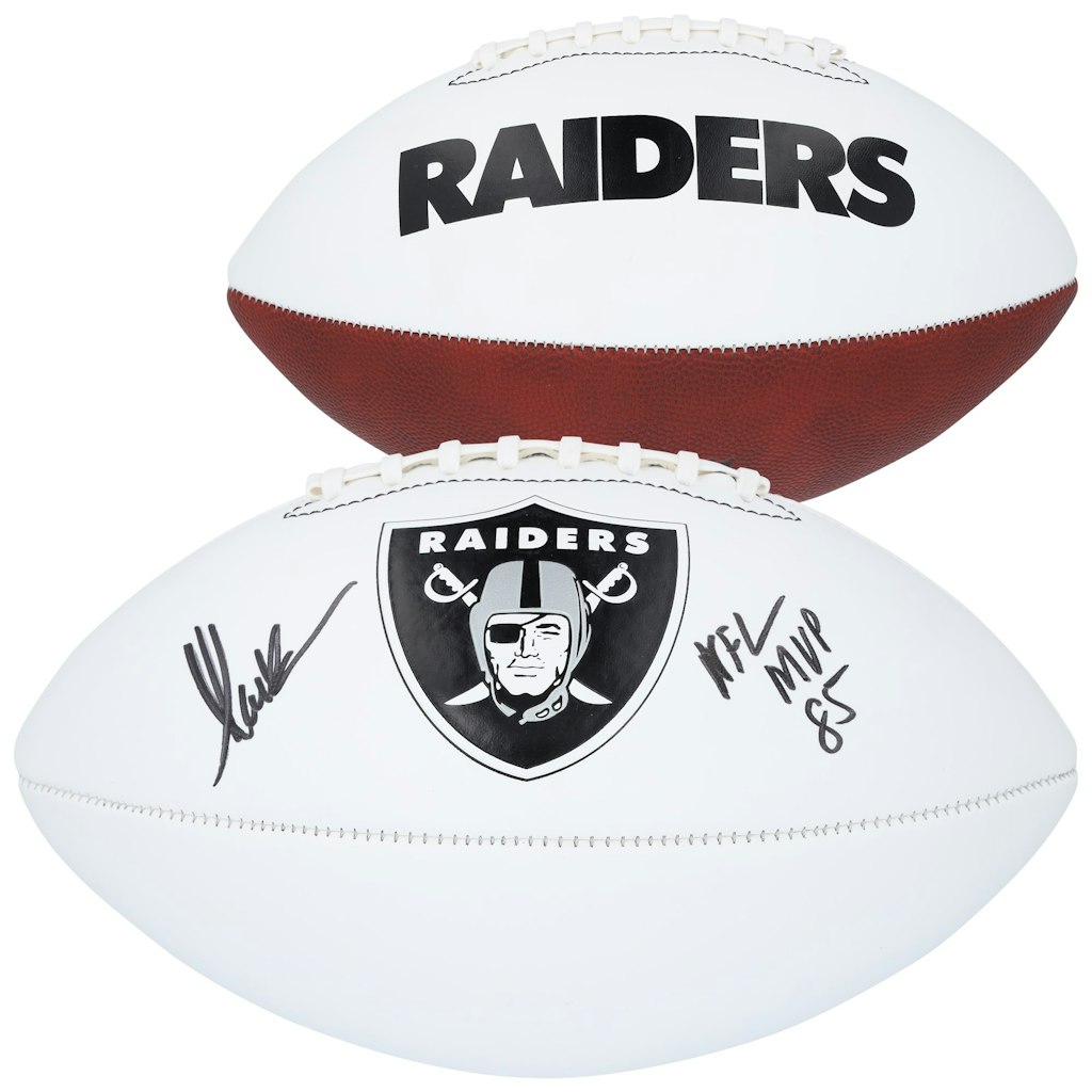 Marcus Allen Autographed Los Angeles Raiders Franklin White Panel Football: $219.99 Marcus Allen Autographed Los Angeles Raiders Franklin White Panel Football: $219.99