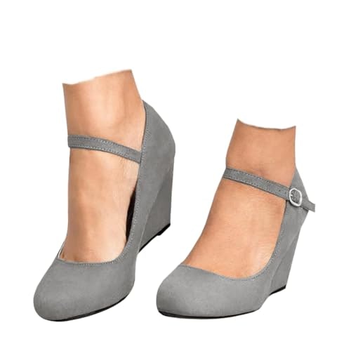 Coutgo Women's Wedge Mary Jane Pumps: $33.14