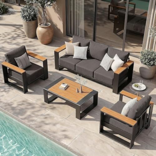 ComfCove 4-Piece Aluminum Patio Furniture Set: $1,189.99 ComfCove 4-Piece Aluminum Patio Furniture Set: $1,189.99