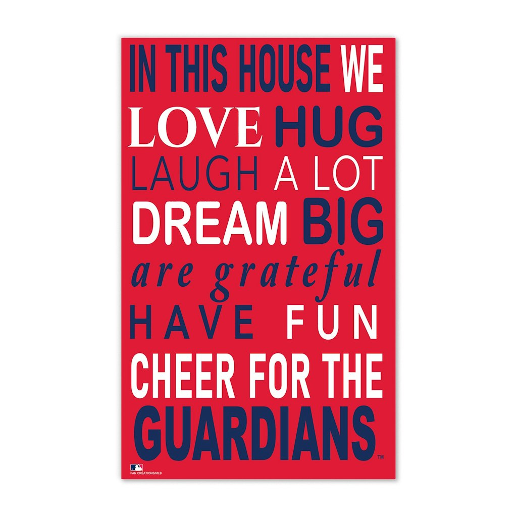 Cleveland Guardians 11" x 19" Briteline In This House Sign: $34.99 Cleveland Guardians 11" x 19" Briteline In This House Sign: $34.99