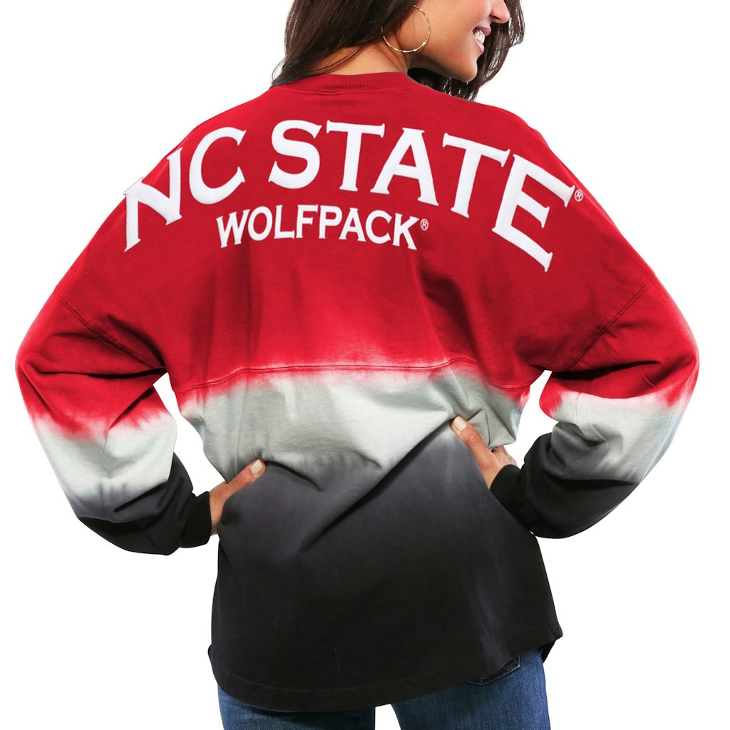 Women's NC State Wolfpack Ombre Long Sleeve Spirit Jersey: $84.99 Women's NC State Wolfpack Ombre Long Sleeve Spirit Jersey: $84.99