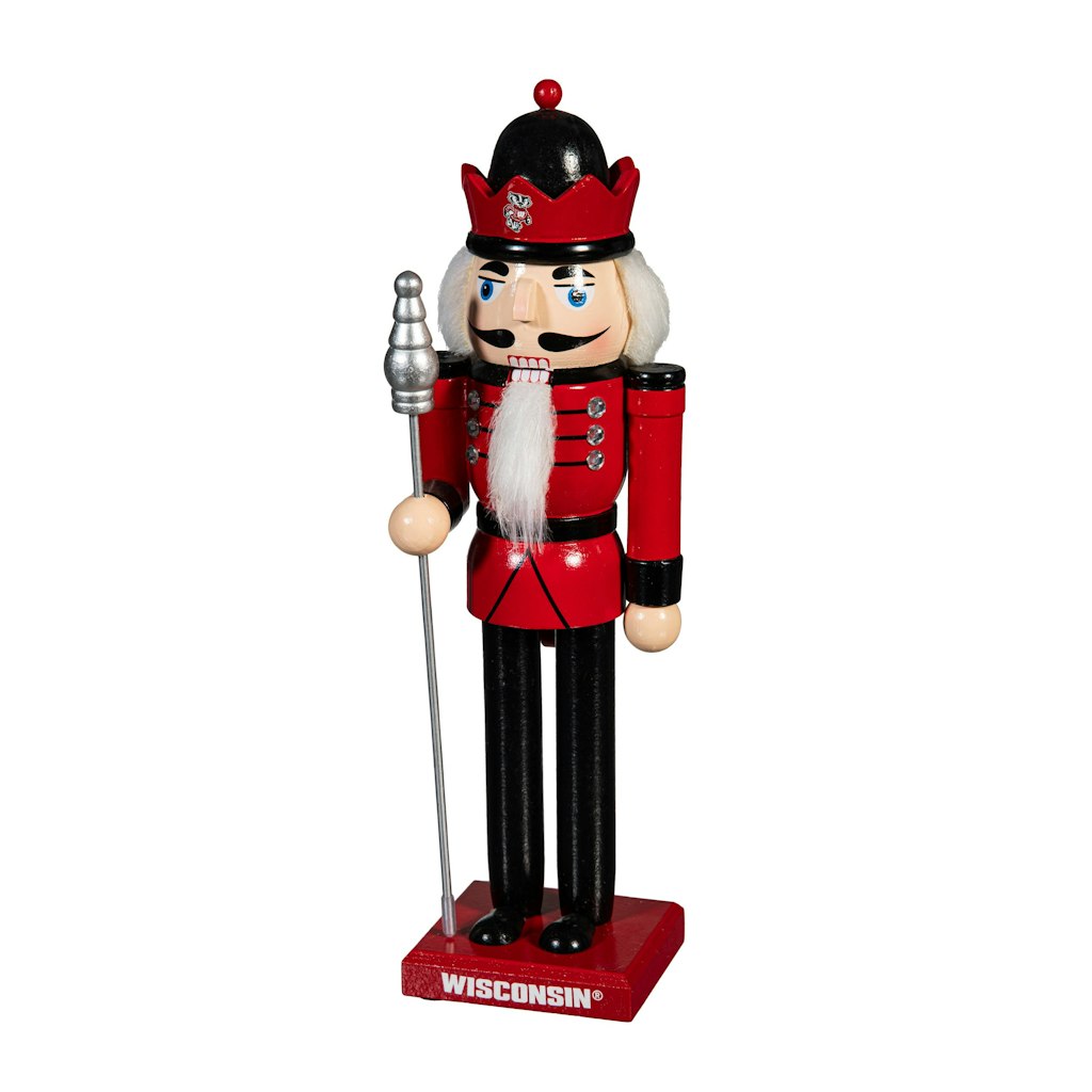 Wisconsin Badgers 12-Inch Wooden Nutcracker Statue: $42.99 Wisconsin Badgers 12-Inch Wooden Nutcracker Statue: $42.99