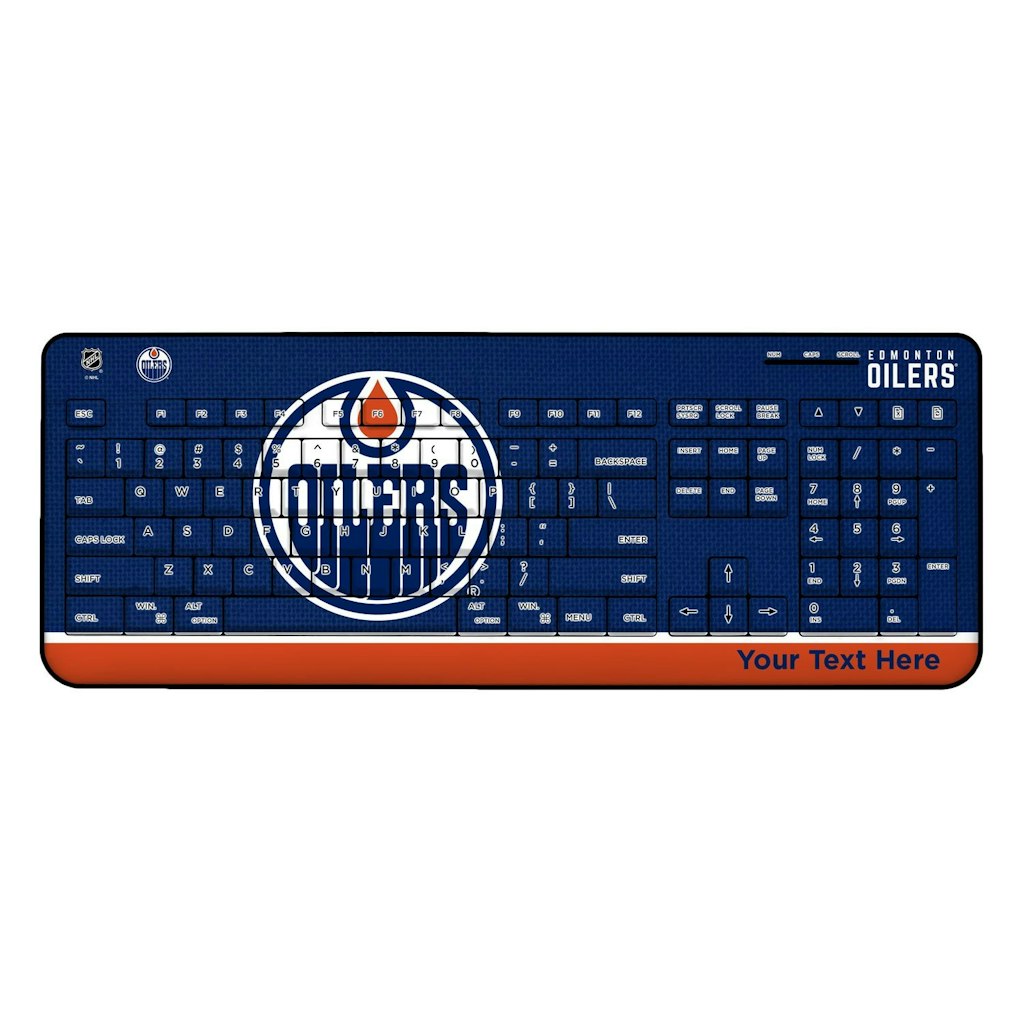 Edmonton Oilers Personalized Wireless Keyboard: $99.99 Edmonton Oilers Personalized Wireless Keyboard: $99.99