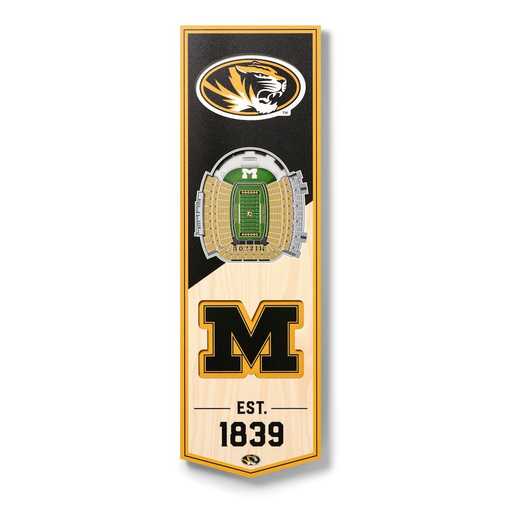 Missouri Tigers 6" x 19" 3D StadiumView Banner: $44.99 Missouri Tigers 6" x 19" 3D StadiumView Banner: $44.99