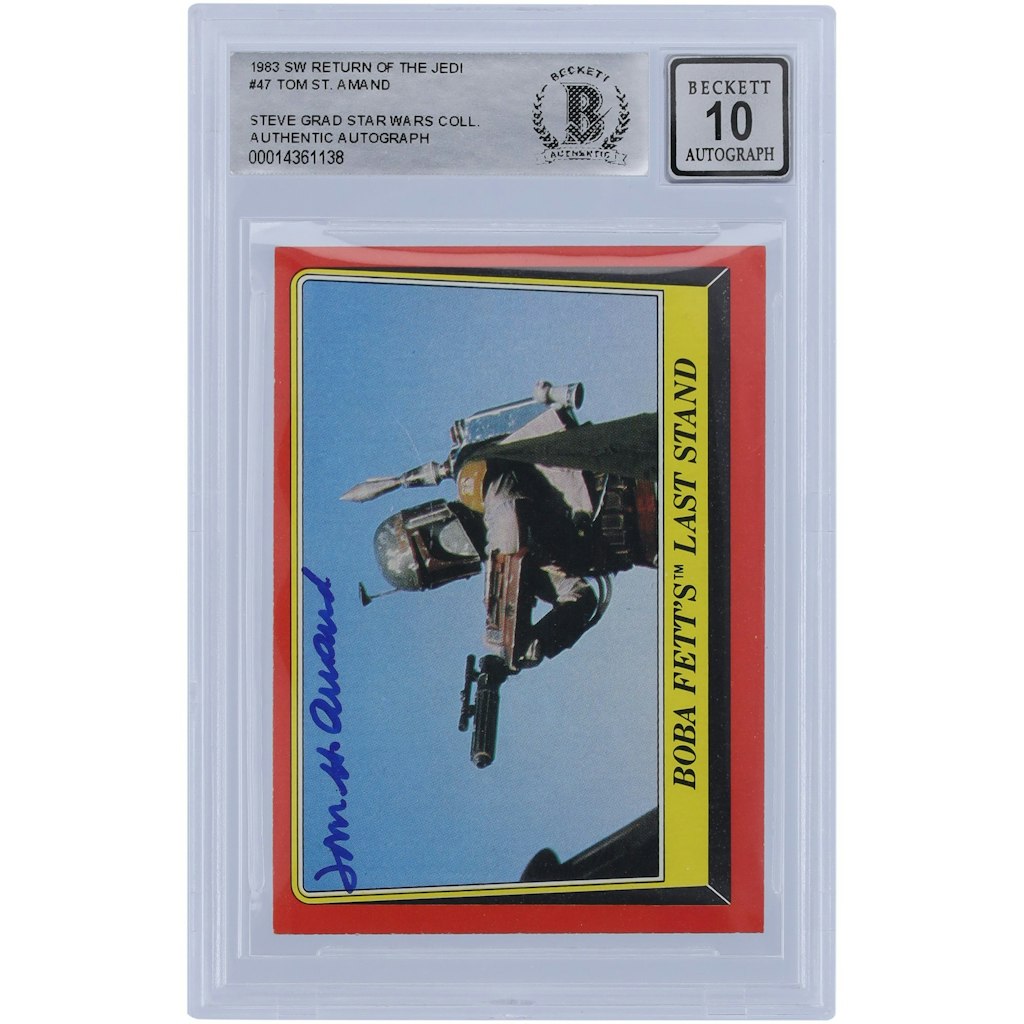 Tom St. Amand Autographed 1983 Topps Return of the Jedi #47 Trading Card: $149.99 Tom St. Amand Autographed 1983 Topps Return of the Jedi #47 Trading Card: $149.99
