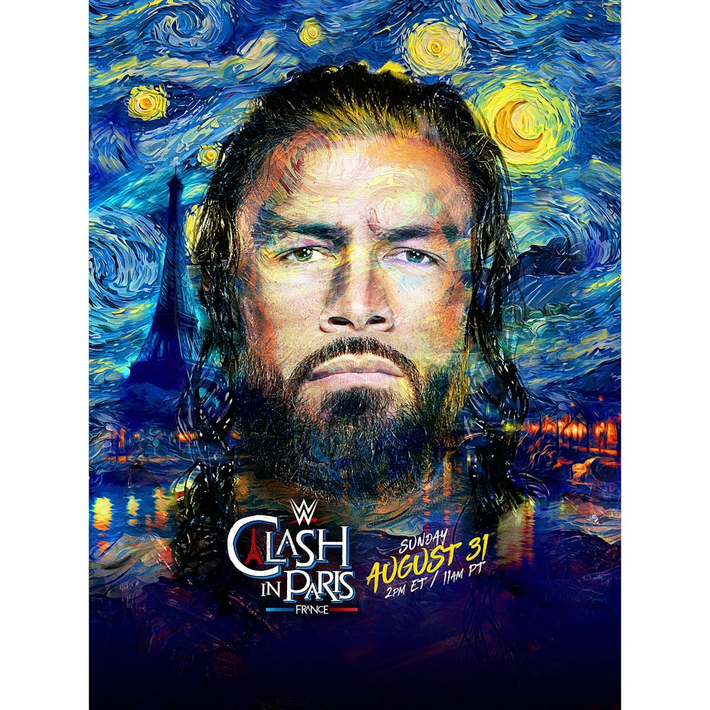 WWE 2025 Clash in Paris 18" x 24" Event Poster: $29.99 WWE 2025 Clash in Paris 18" x 24" Event Poster: $29.99