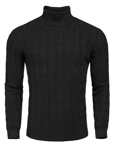 Coofandy Men's Slim Fit Turtleneck Sweater: $29.98 Coofandy Men's Slim Fit Turtleneck Sweater: $29.98