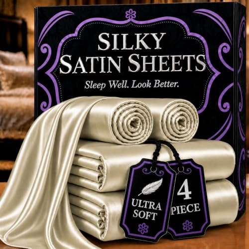 Decolure 4-Piece Satin Twin Bed Sheet Set: $23.76 Decolure 4-Piece Satin Twin Bed Sheet Set: $23.76