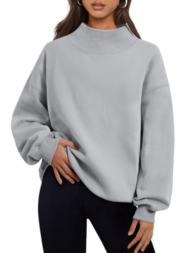 Trendy Queen Women's Mock Neck Oversized Pullover Sweatshirt: $27.19 Trendy Queen Women's Mock Neck Oversized Pullover Sweatshirt: $27.19