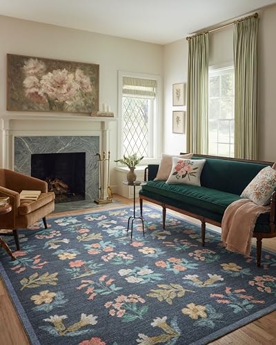Loloi Rifle Paper Co. Rosa Navy 5'x7.5' Area Rug: $63.16 Loloi Rifle Paper Co. Rosa Navy 5'x7.5' Area Rug: $63.16