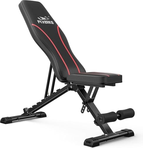 Flybird Adjustable Folding Weight Bench: $104.47 Flybird Adjustable Folding Weight Bench: $104.47