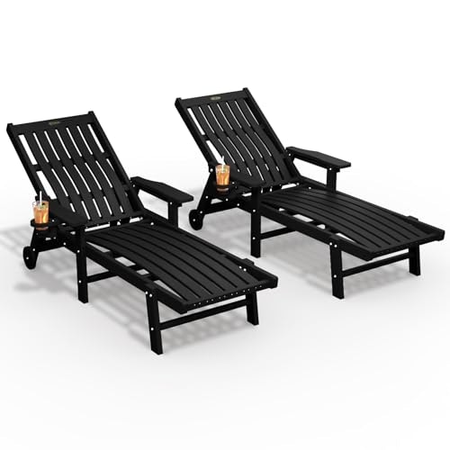 Outdoor HDPE Chaise Lounge Chair 2-Pack: $220.99 Outdoor HDPE Chaise Lounge Chair 2-Pack: $220.99