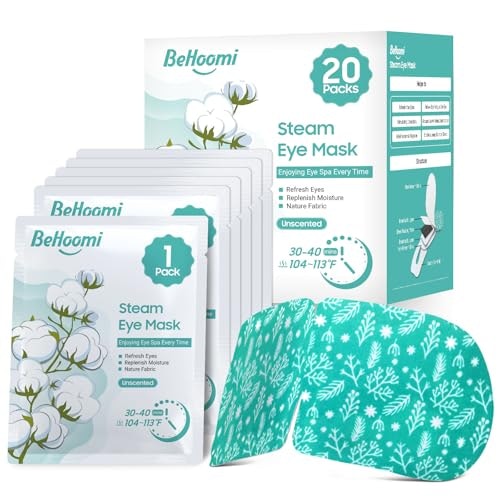 BeHoomi Self-Heating Steam Eye Mask 20-Pack: $12.74 BeHoomi Self-Heating Steam Eye Mask 20-Pack: $12.74