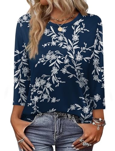 Ofeefan Women's 3/4 Sleeve Tunic Blouse: $14.98 Ofeefan Women's 3/4 Sleeve Tunic Blouse: $14.98