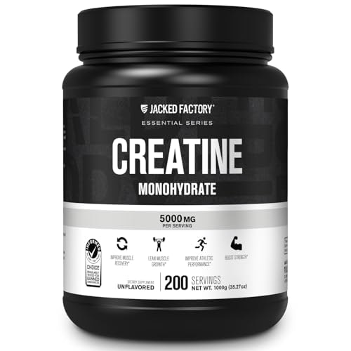 Jacked Factory 1,000g Micronized Creatine Monohydrate Powder: $29.98 Jacked Factory 1,000g Micronized Creatine Monohydrate Powder: $29.98