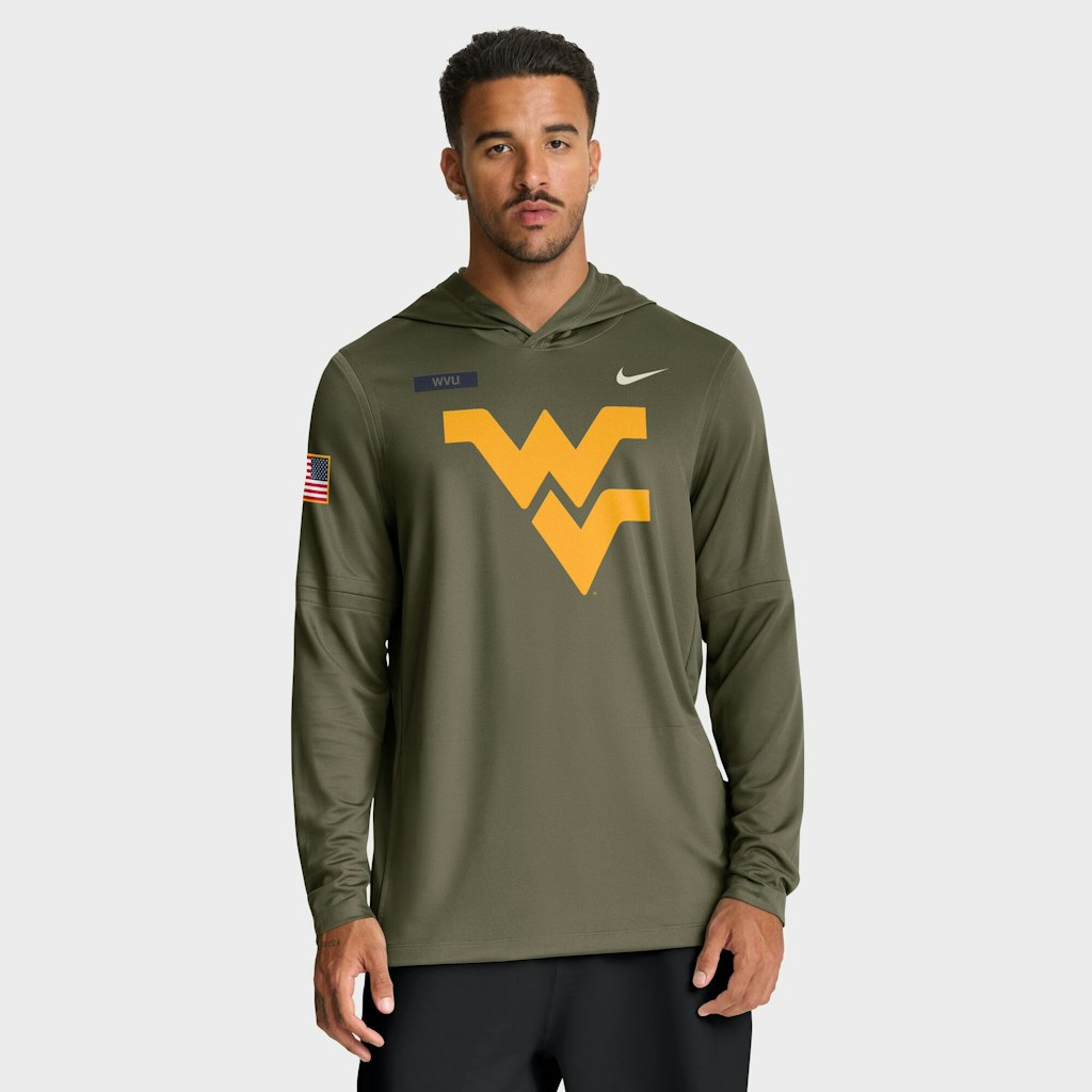 Nike West Virginia Mountaineers Military Appreciation Dri-FIT Long Sleeve Hoodie T-Shirt: $67.99 Nike West Virginia Mountaineers Military Appreciation Dri-FIT Long Sleeve Hoodie T-Shirt: $67.99