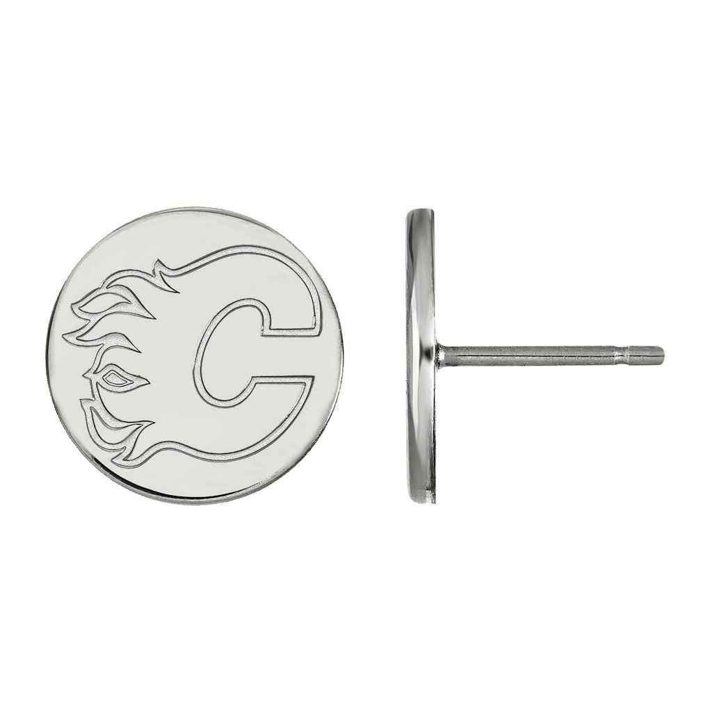 Women's Calgary Flames Sterling Silver XS Post Earrings: $179.99 Women's Calgary Flames Sterling Silver XS Post Earrings: $179.99