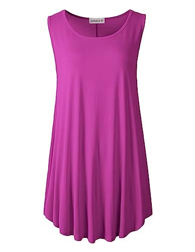 Larace Plus Size Sleeveless Summer Tunic: $19.53 Larace Plus Size Sleeveless Summer Tunic: $19.53