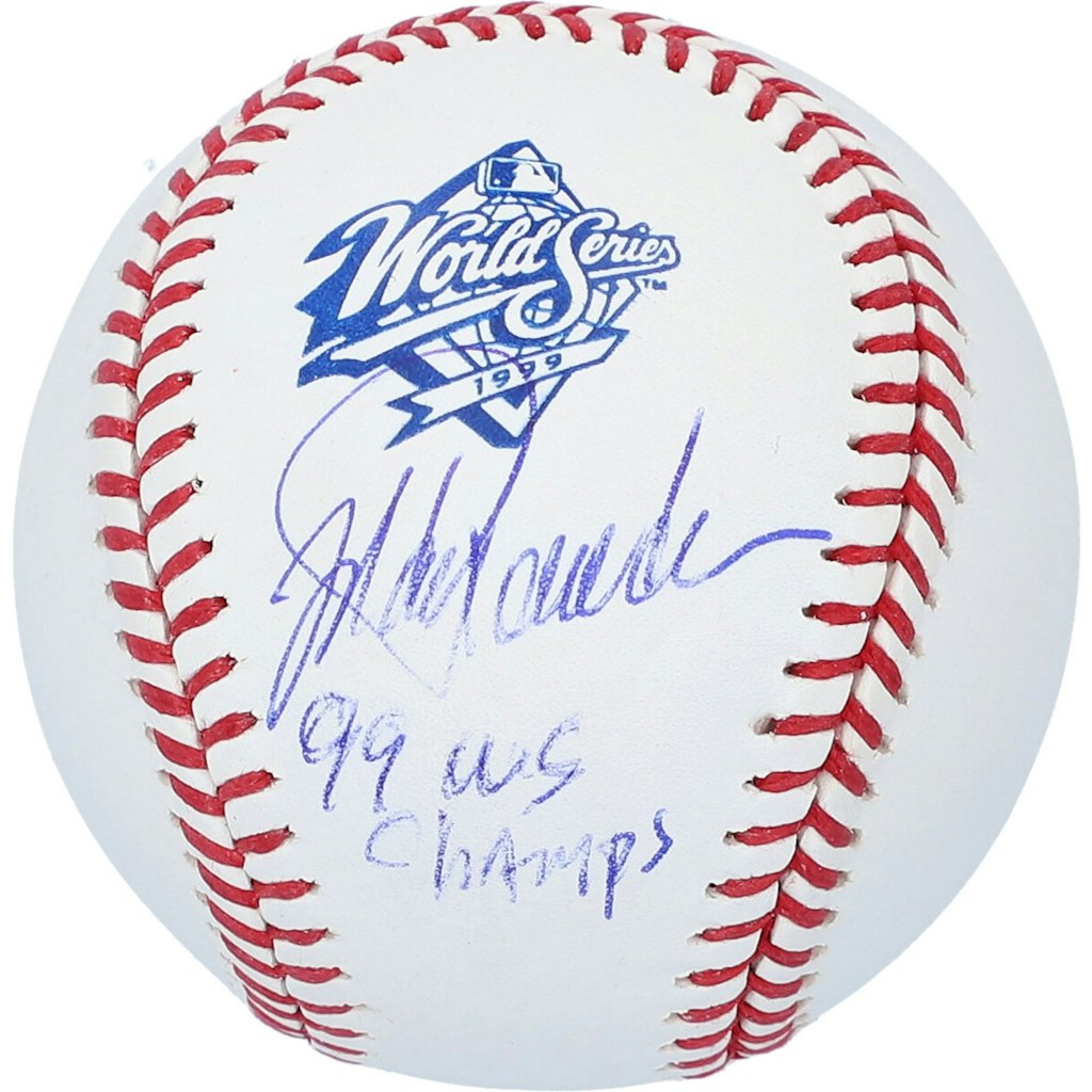 Jorge Posada Autographed 1999 World Series Baseball: $349.99 Jorge Posada Autographed 1999 World Series Baseball: $349.99
