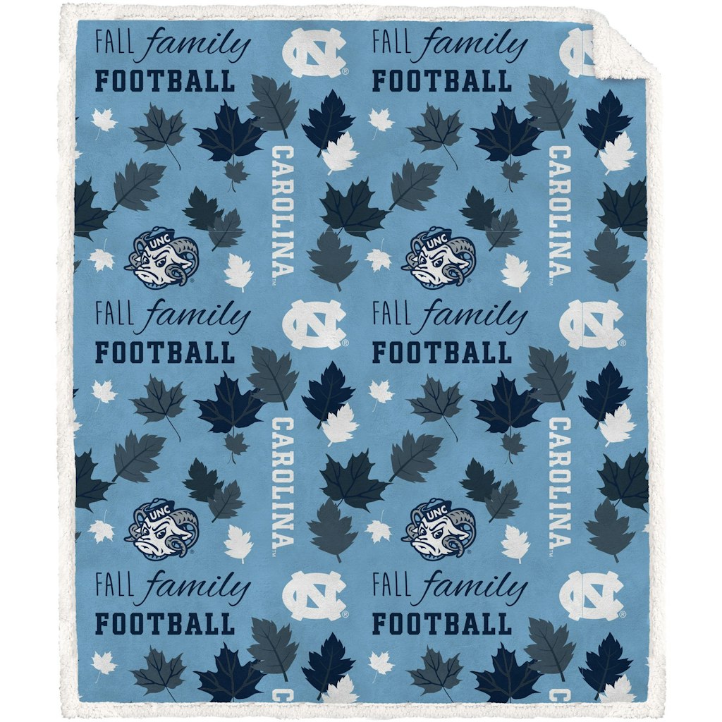 North Carolina Tar Heels 60" x 70" Flannel Fleece Sherpa Blanket: $31.99 North Carolina Tar Heels 60" x 70" Flannel Fleece Sherpa Blanket: $31.99