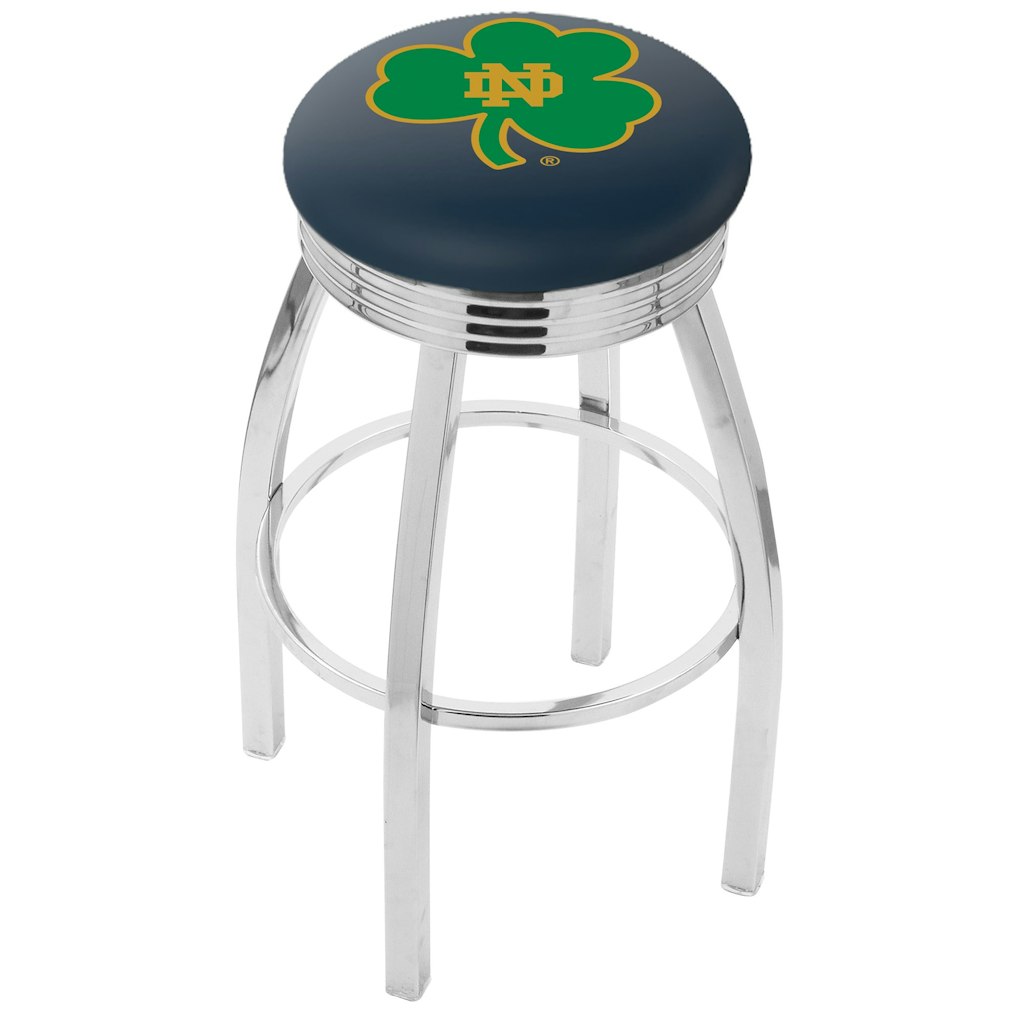 Notre Dame Fighting Irish 25-Inch Chrome Swivel Bar Stool: $479.99