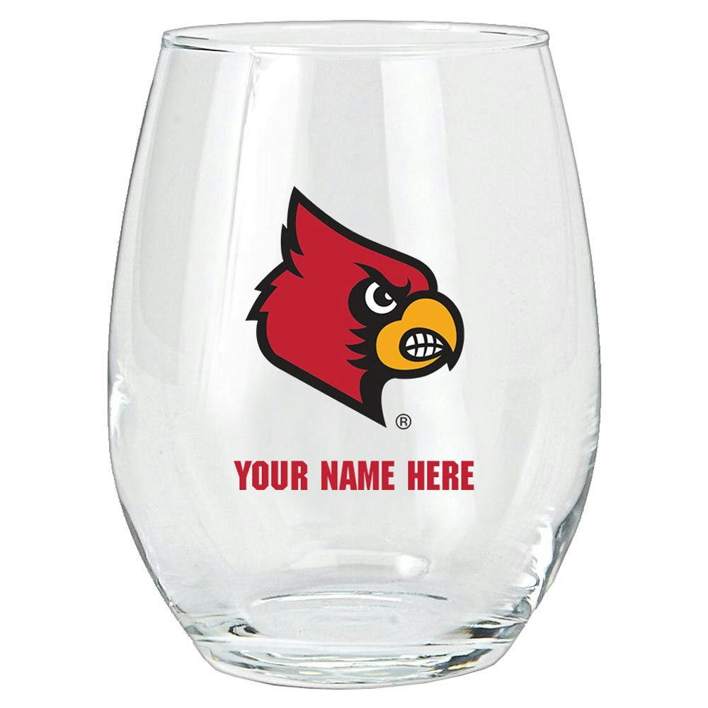 Louisville Cardinals 15oz. Personalized Stemless Glass Tumbler: $34.99 Louisville Cardinals 15oz. Personalized Stemless Glass Tumbler: $34.99
