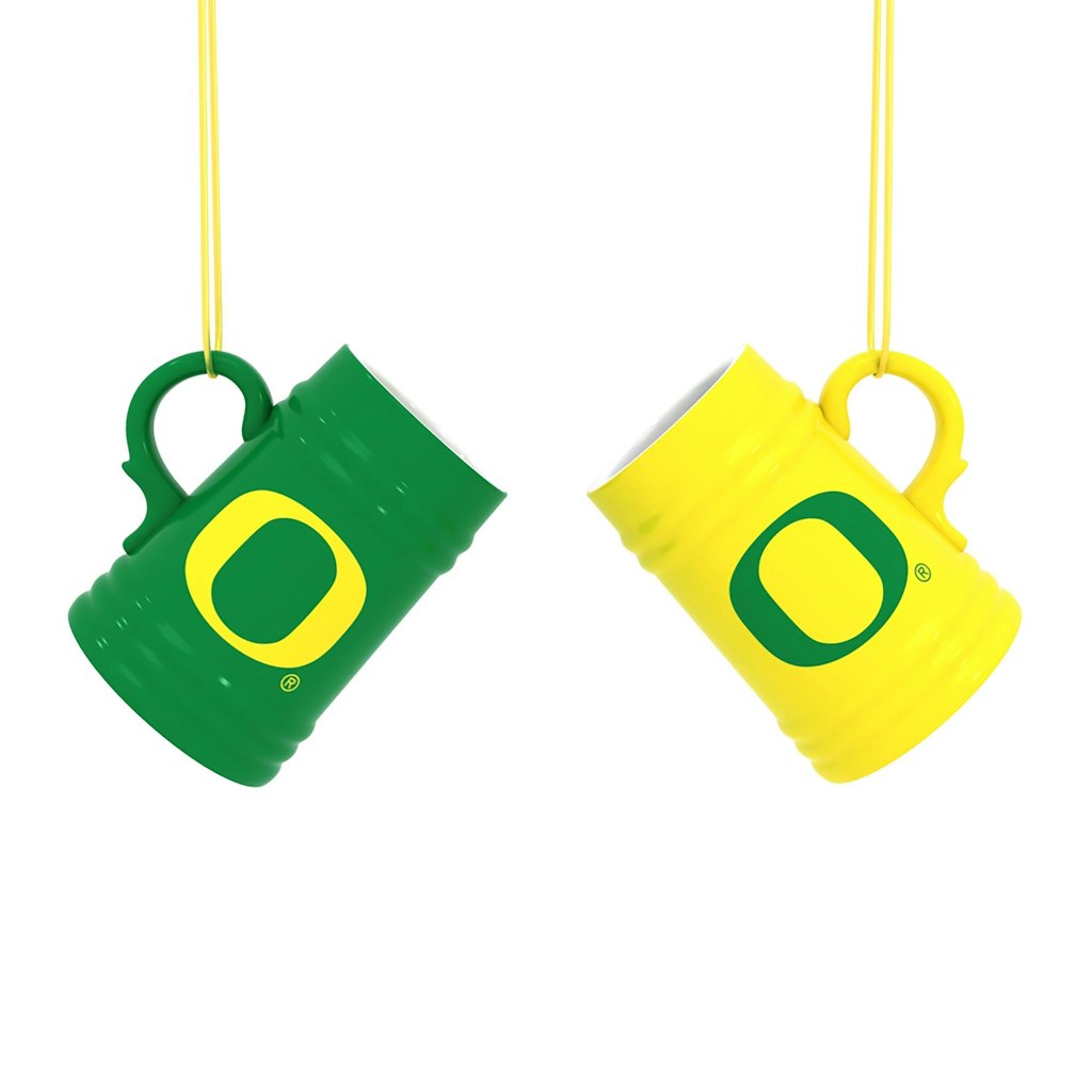 Oregon Ducks Mini Stein Ornament 2-Pack: $24.99 Oregon Ducks Mini Stein Ornament 2-Pack: $24.99