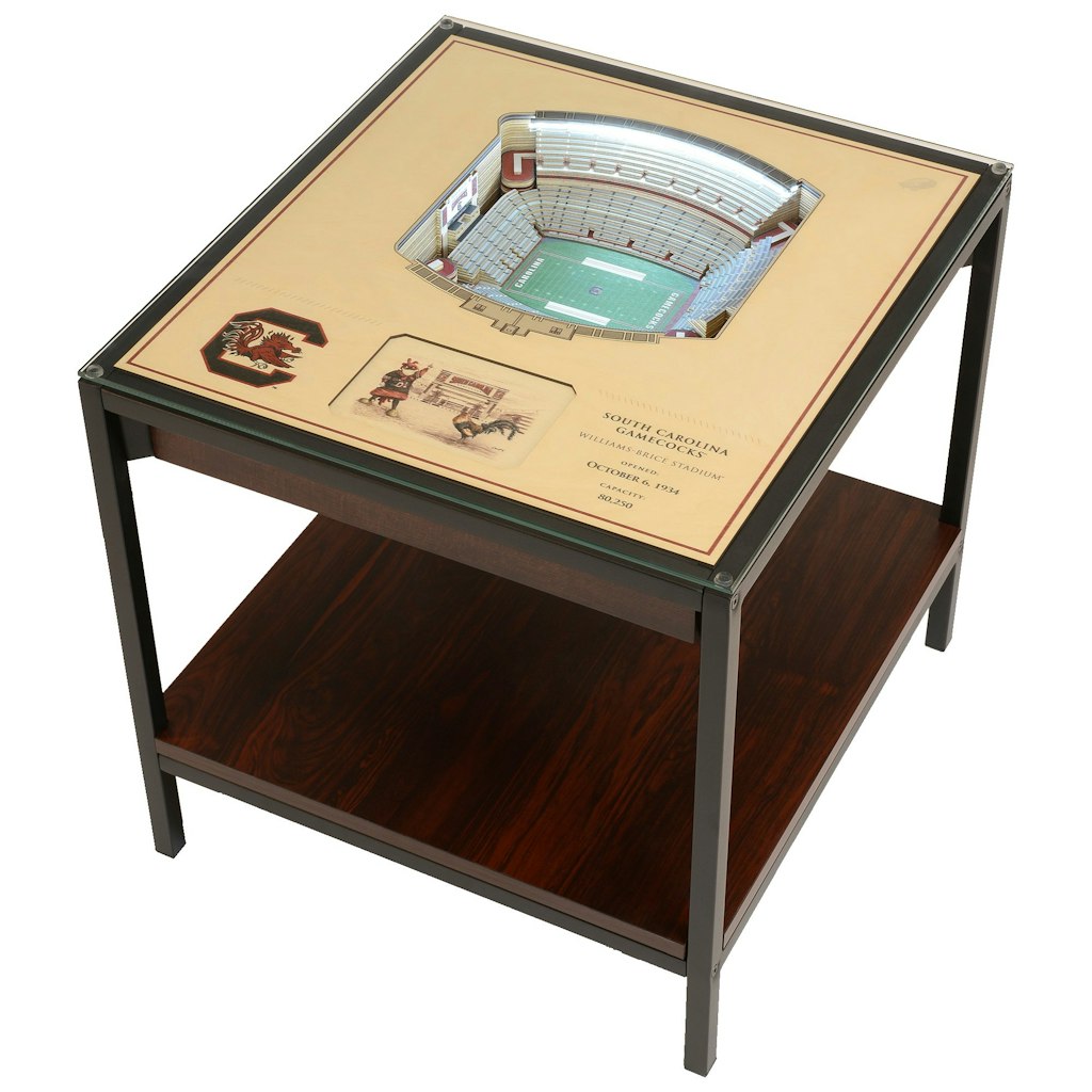 South Carolina Gamecocks 25-Layer StadiumView Lighted End Table: $560.99