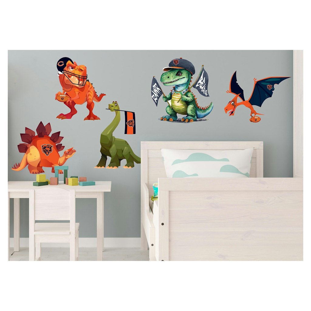 Chicago Bears Dinosaurs Wall Decal Set: $74.99