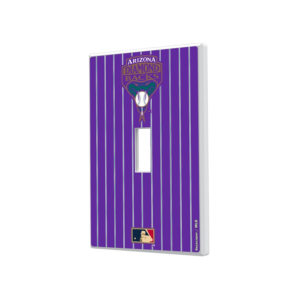 Arizona Diamondbacks Cooperstown Pinstripe Single Toggle Light Switch Plate: $29.99