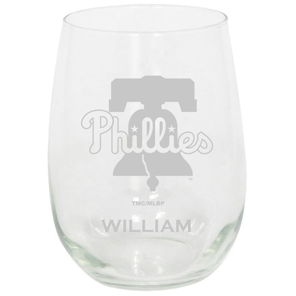 Philadelphia Phillies 15-oz. Etched Stemless Glass Tumbler: $34.99
