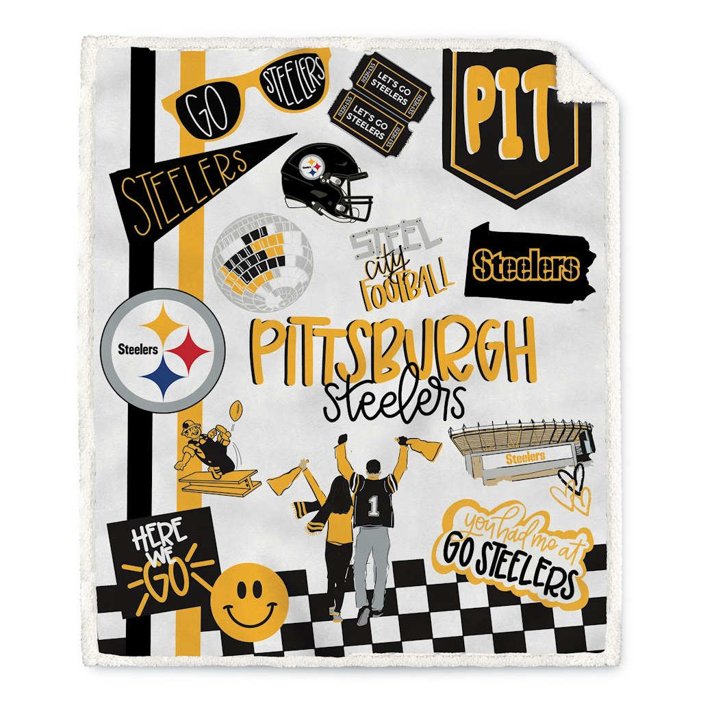 Pegasus Pittsburgh Steelers 60" x 70" Sherpa Blanket: $54.99 Pegasus Pittsburgh Steelers 60" x 70" Sherpa Blanket: $54.99