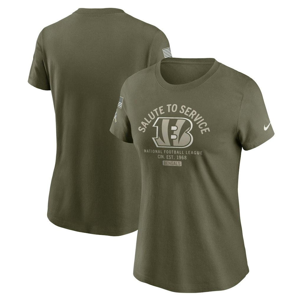 Women's Nike Cincinnati Bengals Salute to Service T-Shirt: $27.99 Women's Nike Cincinnati Bengals Salute to Service T-Shirt: $27.99