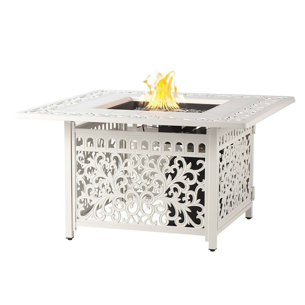 Oakland Living 42-Inch Square 55,000 BTU Propane Fire Pit Table Set: $760.99