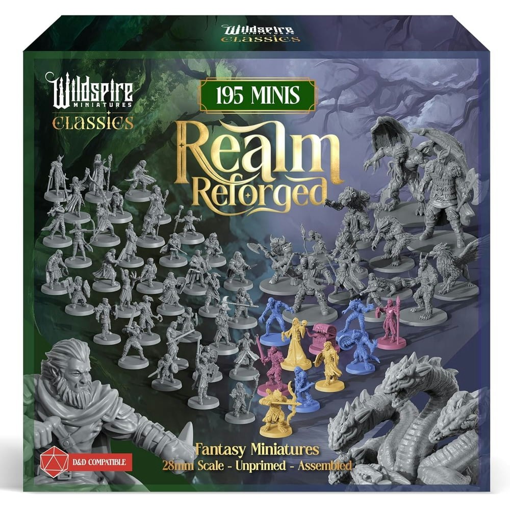 The Realm Set 195-Piece D&D Miniature Figure Collection: $80