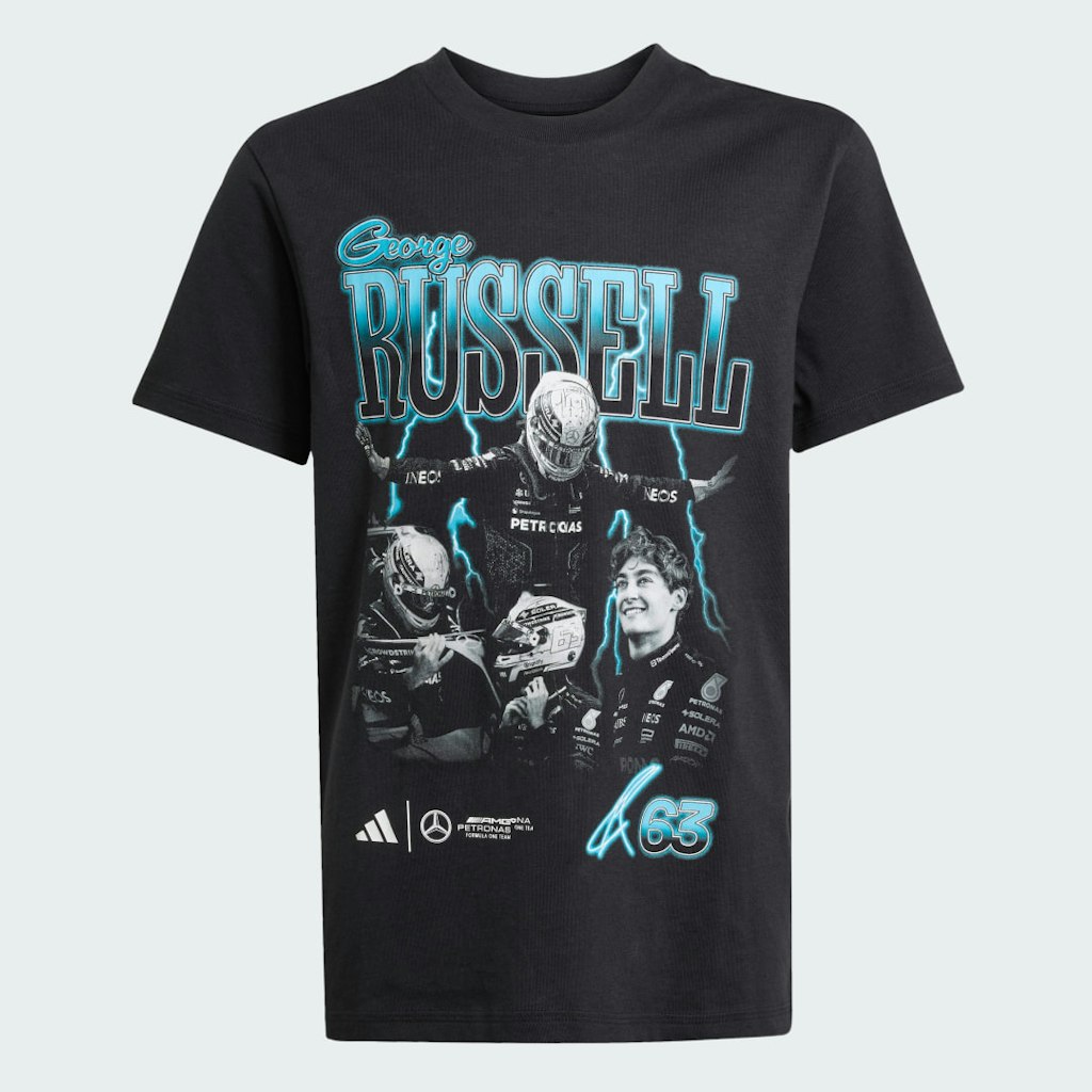 Mercedes AMG Petronas Formula One Team George Russell Kids' Graphic Tee: $35 Mercedes AMG Petronas Formula One Team George Russell Kids' Graphic Tee: $35