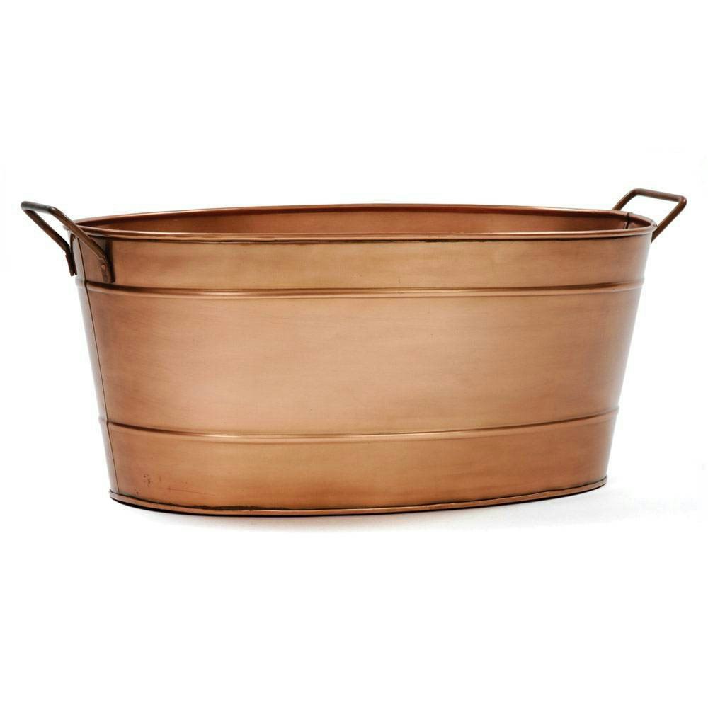 Achla Designs 15-Inch Oval Galvanized Copper-Plated Tub: $69.99 Achla Designs 15-Inch Oval Galvanized Copper-Plated Tub: $69.99