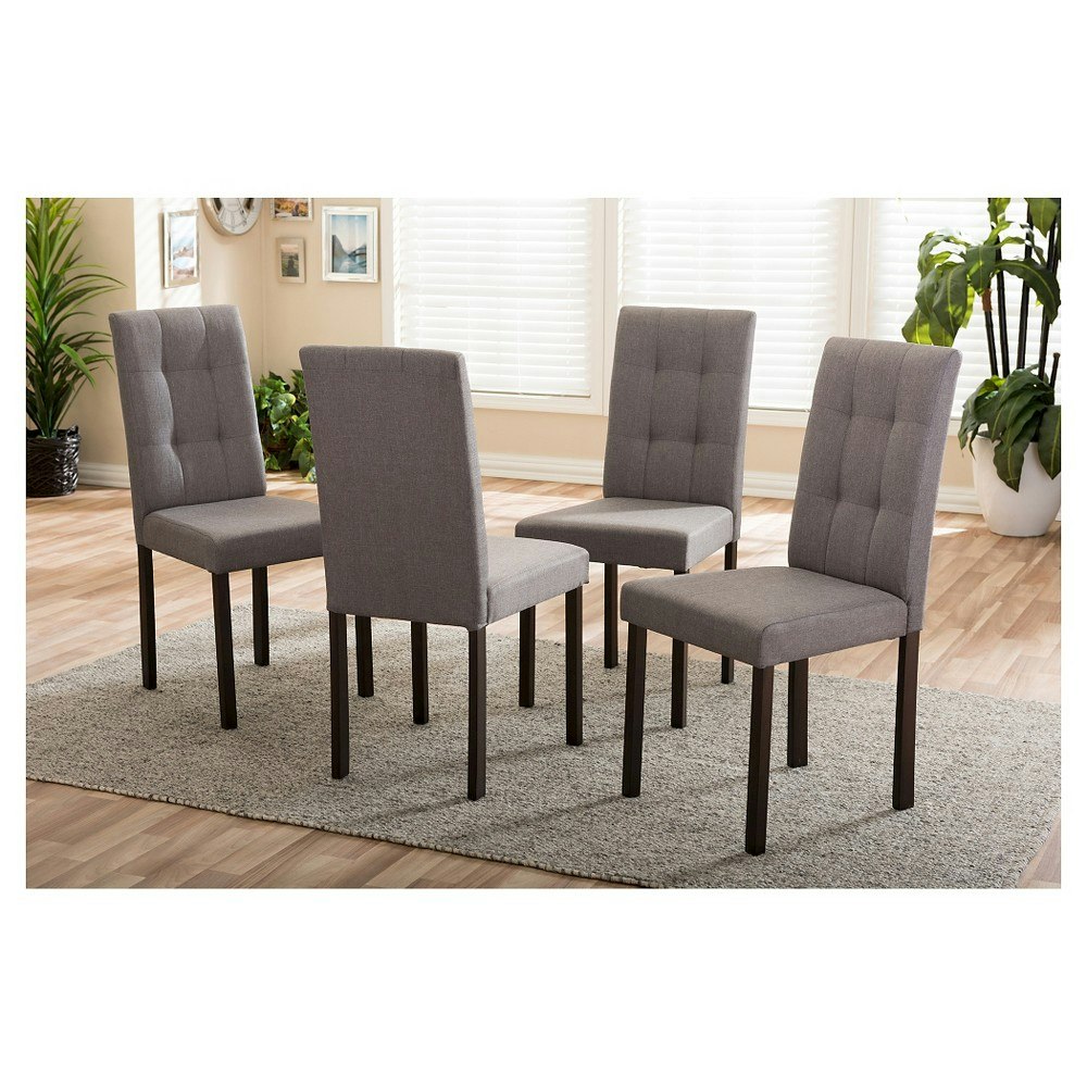 Baxton Studio Andrew Modern Fabric Dining Chairs 4-Pack: $206.99 Baxton Studio Andrew Modern Fabric Dining Chairs 4-Pack: $206.99