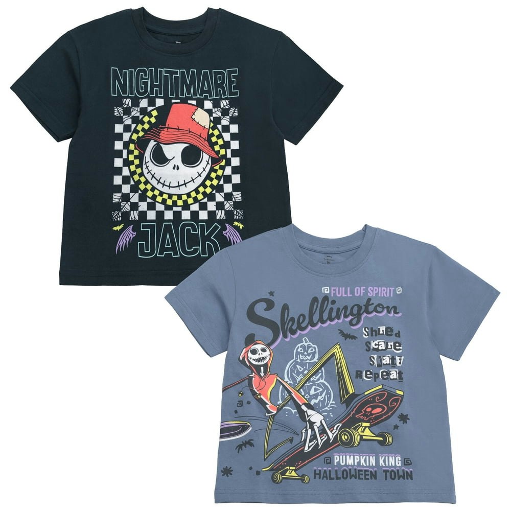 Disney Nightmare Before Christmas Jack Skellington and Zero Toddler to Big Kid T-Shirt 2-Pack: $22.99 Disney Nightmare Before Christmas Jack Skellington and Zero Toddler to Big Kid T-Shirt 2-Pack: $22.99