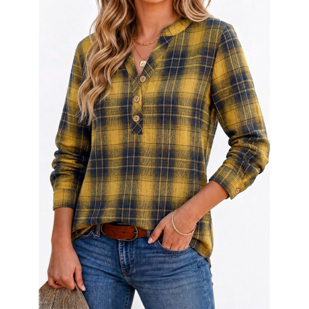 Fantaslook Women's Flannel Plaid Button-Down Shirt: $14.99 Fantaslook Women's Flannel Plaid Button-Down Shirt: $14.99