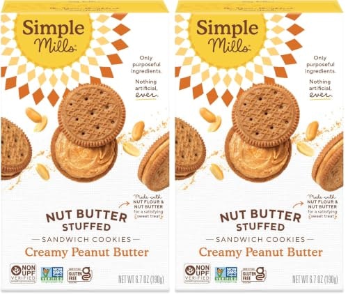 Simple Mills Creamy Peanut Butter Sandwich Cookies 2-Pack: $12.58 Simple Mills Creamy Peanut Butter Sandwich Cookies 2-Pack: $12.58