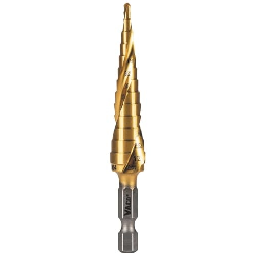 Klein Tools 1/8 to 1/2-Inch Step Drill Bit: $19.99