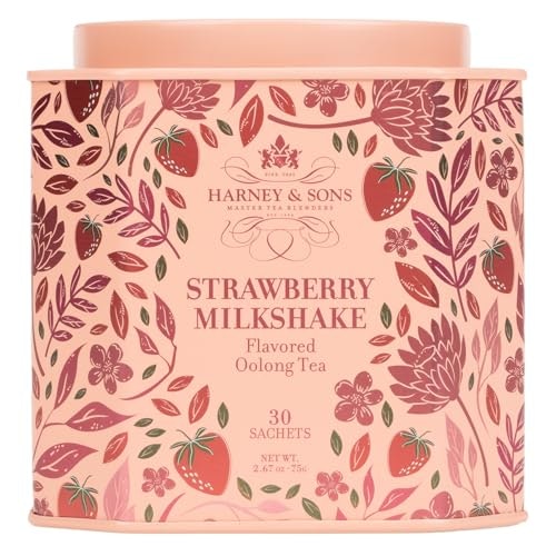 Harney & Sons Strawberry Milkshake Oolong Tea 30-Sachet Tin: $13.88 Harney & Sons Strawberry Milkshake Oolong Tea 30-Sachet Tin: $13.88