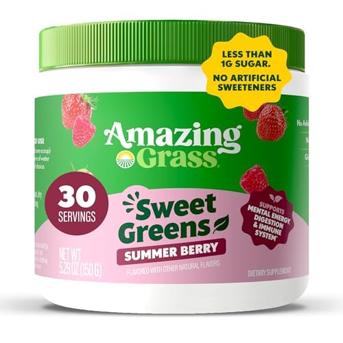 Amazing Grass Sweet Greens and Superfoods Powder 30-Serving Tub: $19.46 Amazing Grass Sweet Greens and Superfoods Powder 30-Serving Tub: $19.46