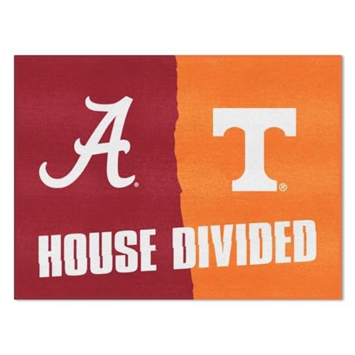 Fanmats Alabama and Tennessee House Divided Rug 34\" x 42.5\": $23.58 Fanmats Alabama and Tennessee House Divided Rug 34\" x 42.5\": $23.58