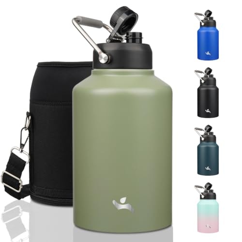 Konokyo 128-ounce Insulated Stainless Steel Water Bottle: $23.86