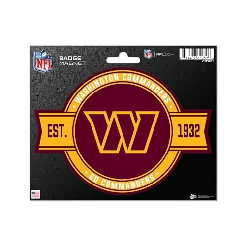 Rico Industries Washington Commanders NFL Badge Magnet: $4.69